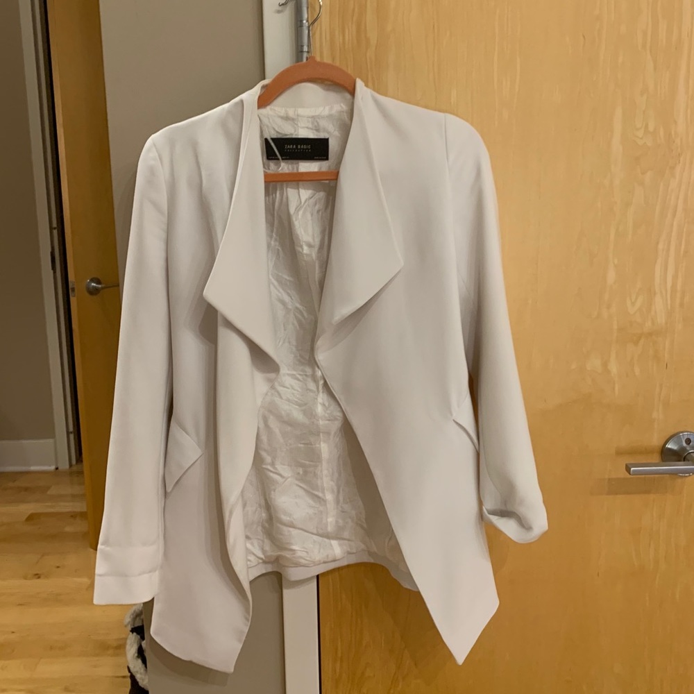 Zara XS Blazer - white